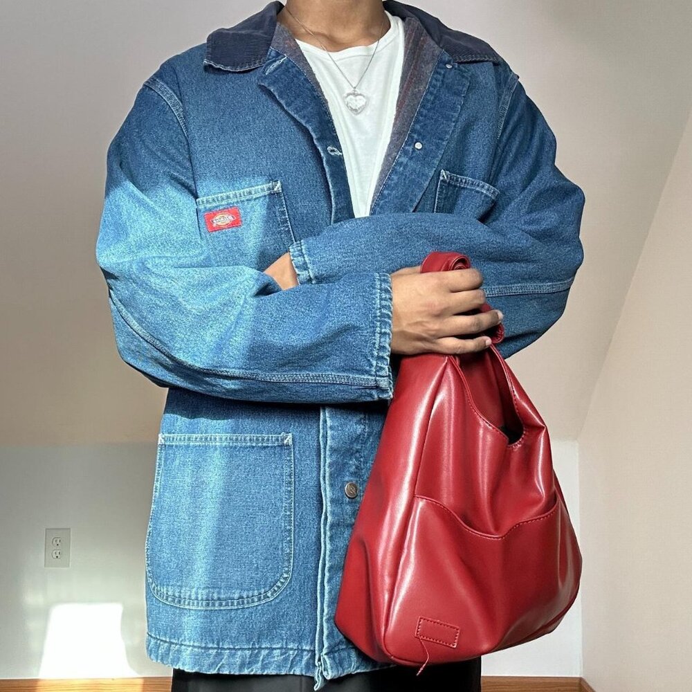 SOLD Vintage Dickies Oversized Blue Denim Work Jacket Size 2X-Large